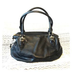 Black leather Ralph Lauren hobo